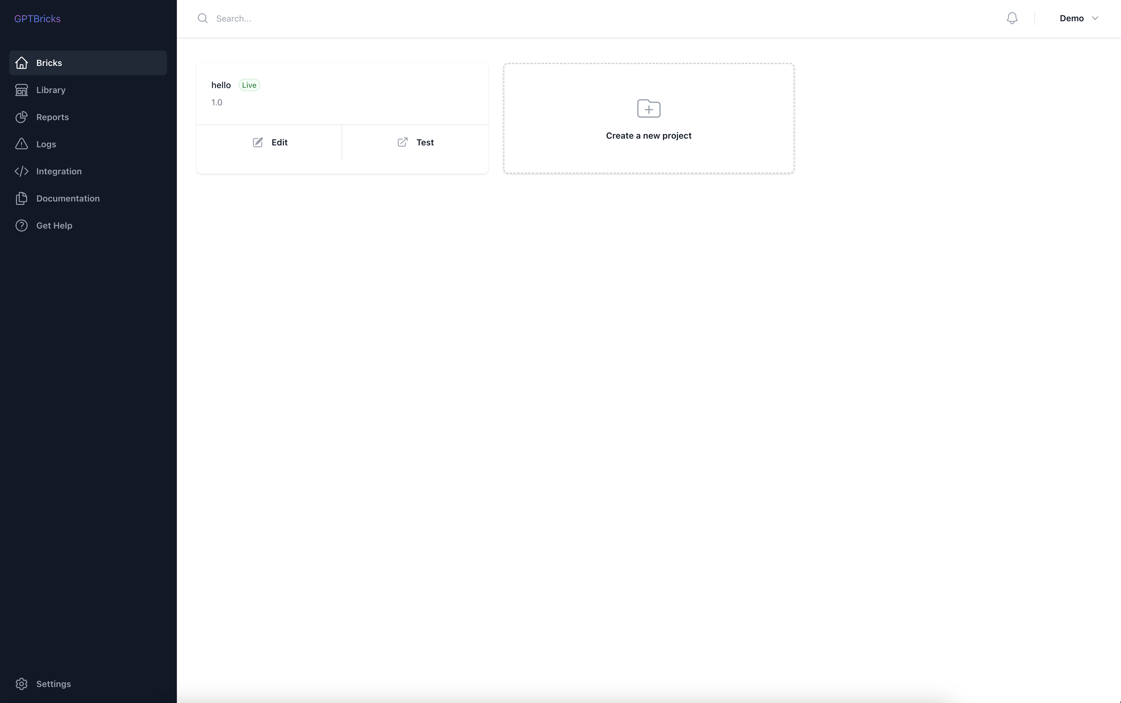 Bricks Creation Dashboard